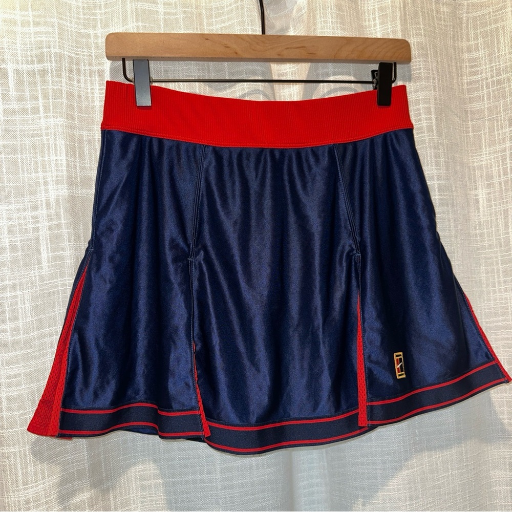 Nike Womens Medium Emma Raducanu Tennis Skirt Blue Red Large Pickleball Flaws - Picture 4 of 13